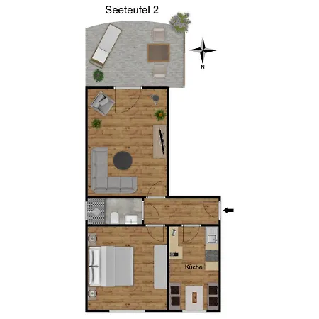 Lejlighed Seeteufel Büsum