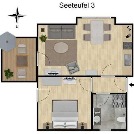 Apartament Seeteufel *